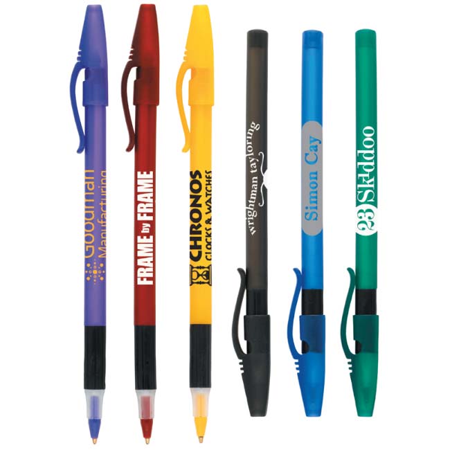 Comfort Stick Frosted Promo Pens - Click Image to Close